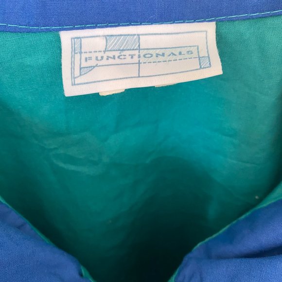 Light Turquoise and Blue Vintage Windbreaker - Picture 3 of 5